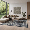 Nourison Dekor DEK09 Slate/Ivory Area Rug Room Scene 2