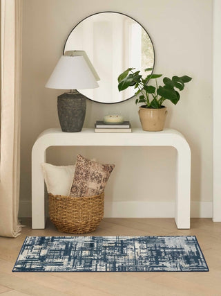 Nourison Dekor DEK11 Slate Area Rug Room Scene 2