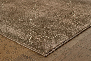 Oriental Weavers Ellerson 5994N Brown/Ivory Area Rug Corner On Wood