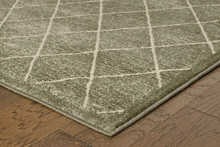 Oriental Weavers Ellerson 090E4 Grey/Ivory Area Rug Corner On Wood