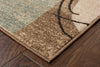 Oriental Weavers Emerson 2279A Gold/Brown Area Rug Corner On Wood