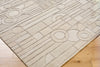 Surya Transcendence FLWL-2301 Metallic-Silver Area Rug by Frank Lloyd Wright Foundation