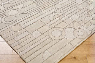 Surya Transcendence FLWL-2301 Metallic-Silver Area Rug by Frank Lloyd Wright Foundation