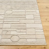 Surya Transcendence FLWL-2301 Metallic-Silver Area Rug by Frank Lloyd Wright Foundation