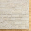 Surya Transcendence FLWL-2301 Metallic-Silver Area Rug by Frank Lloyd Wright Foundation