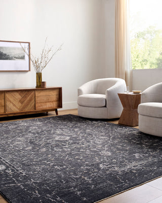 Livabliss Gakko GKK-2311 Black Area Rug Room Scene Feature