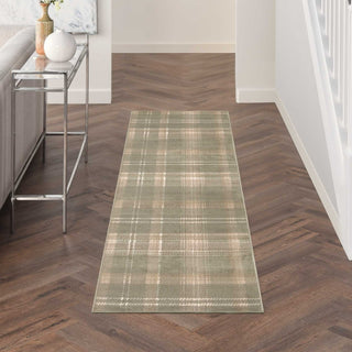 Nourison Grafix GRF03 Olive Area Rug Room Scene 3