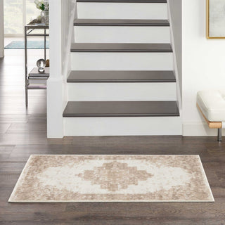 Nourison Grafix GRF14 Ivory Beige Area Rug Room Scene 5