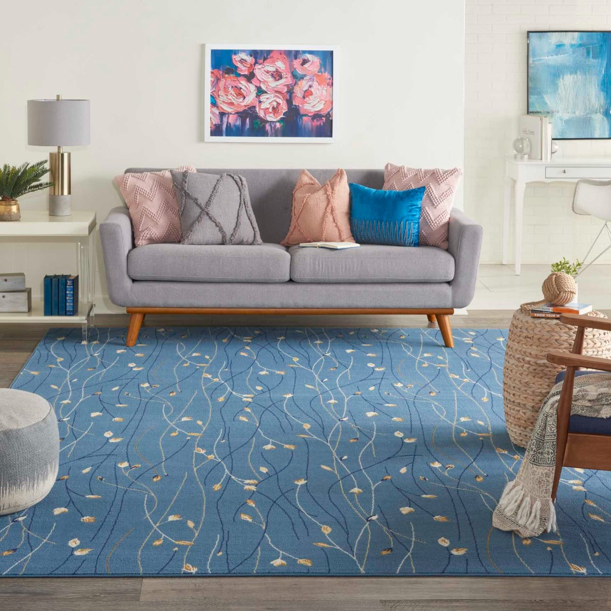 Nourison Grafix GRF15 Light Blue Area Rug – Incredible Rugs and Decor