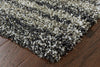 Oriental Weavers Henderson 5993E Grey/ Charcoal Area Rug Corner On Wood