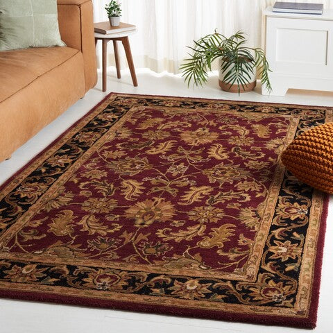 Safavieh Heritage 628 Red/Black Area Rug Room Scene Feature