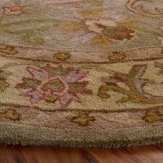 Safavieh Heritage 811 Green/Gold Area Rug Edge