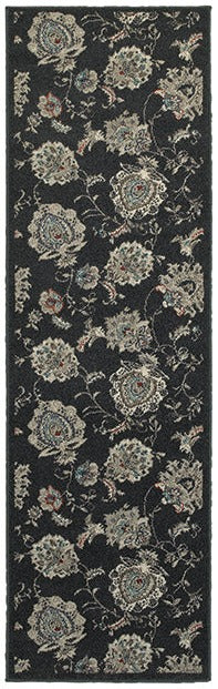 Oriental Weavers Highlands 2444I Midnight/Ivory Area Rug 2'3'' X 7'6'' Runner