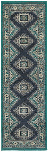 Oriental Weavers Highlands 6658A Blue/Ivory Area Rug 2'3'' X 7'6'' Runner