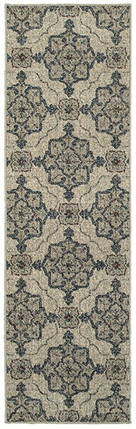 Oriental Weavers Highlands 6677A Beige/Grey Area Rug 2'3'' X 7'6'' Runner