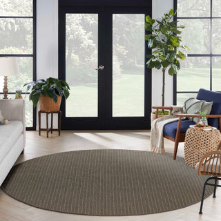 Nourison Horizon Indoor/Outdoor HOZ02 Charcoal Area Rug Room Scene 2