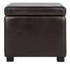 Safavieh Jonathan Flip Top Ottoman Black and Brown