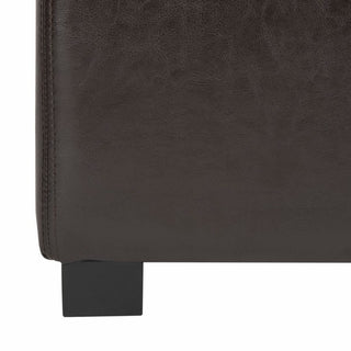 Safavieh Jonathan Flip Top Ottoman Black and Brown