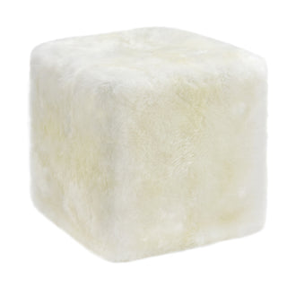 Auskin Sheepskin Seating Long Wool Cube Ivory Furniture main image