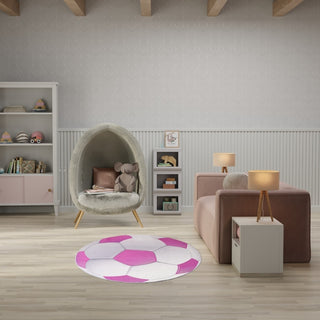 Nourison Imagination IMA08 Pink Area Rug Room Scene Feature