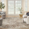 Nourison Metallic MTL01 Grey Mocha Area Rug by Inspire Me! Home Decor Room Scene Feature
