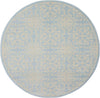 Jubilant JUB06 Ivory/Light Blue Area Rug by Nourison 5'3'' Round