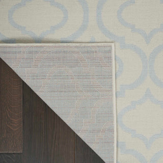 Jubilant JUB19 Ivory/Blue Area Rug by Nourison Backing