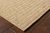 Oriental Weavers Karavia 550X3 Tan/Tan Area Rug Corner On Wood