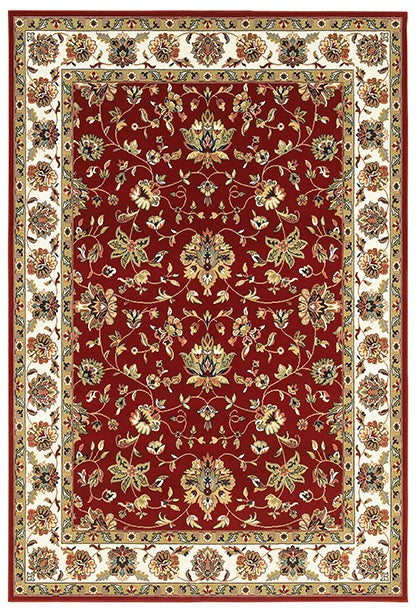 Oriental Weavers Kashan 4929R Red/ Ivory Area Rug Main Image Featured