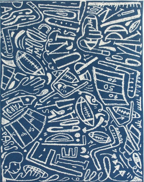 katiemerz x Kalaty Sportsglyphs SY1270 Area Rug