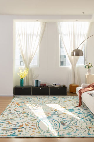 katiemerz x Kalaty Sportsglyphs SY1276 Area Rug