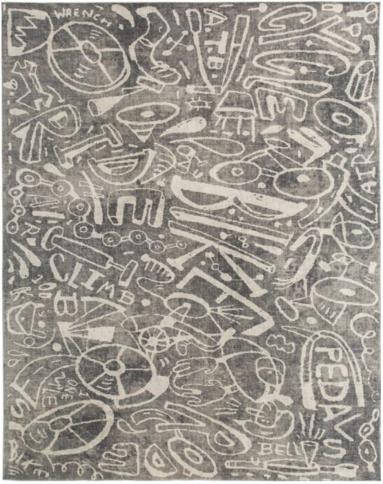 katiemerz x Kalaty Sportsglyphs SY1267 Area Rug