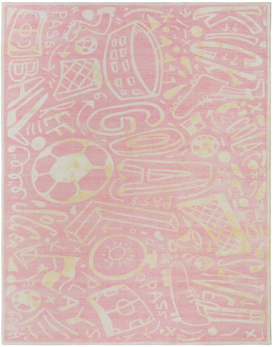 katiemerz x Kalaty Sportsglyphs SY1279 Area Rug