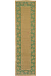 Oriental Weavers Lanai 606F6 Beige/Green Area Rug Runner