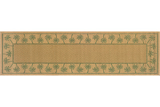 Oriental Weavers Lanai 606G6 Beige/Green Area Rug Runner