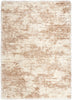 Nourison Luxurious Shag LXR10 Ivory Dark Beige Area Rug 5 X 8