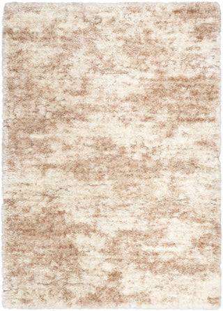 Nourison Luxurious Shag LXR10 Ivory Dark Beige Area Rug 5 X 8