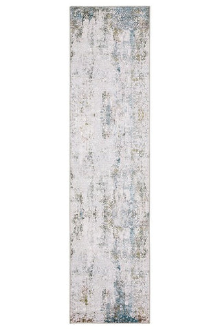 Oriental Weavers Malibu MAL06 Ivory/Blue Area Rug 2' X 8' Runner