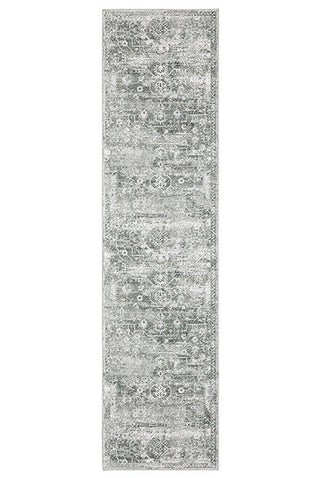 Oriental Weavers Malibu MAL08 Grey/Ivory Area Rug 2' X 8' Runner