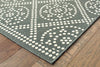 Oriental Weavers Marina 3969L Grey/Ivory Area Rug Corner On Wood