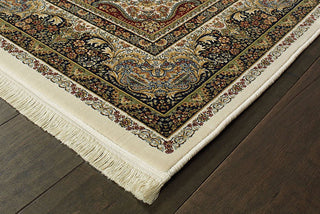 Oriental Weavers Masterpiece 111W2 Ivory/ Multi Area Rug Corner On Wood