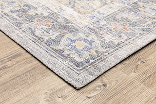 Oriental Weavers Myers Park MYP02 Blue/ Gold Area Rug Corner 