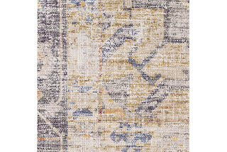 Oriental Weavers Myers Park MYP02 Blue/ Gold Area Rug Close Up