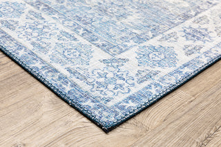 Oriental Weavers Myers Park MYP04 Blue/ Ivory Area Rug Corner 