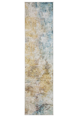 Oriental Weavers Myers Park MYP09 Yellow/ Blue Area Rug 2' X 8' Runner