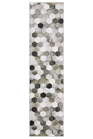 Oriental Weavers Myers Park MYP17 Grey/ Charcoal Area Rug 2' X 8' Runner