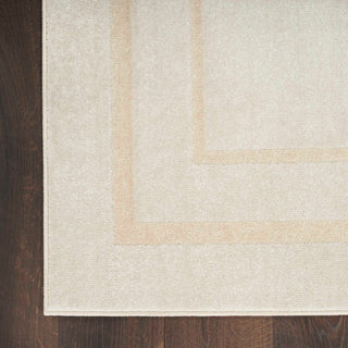 Nourison Essentials NRE02 Ivory Gold Area Rug Corner