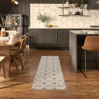 Nourison Nordic NRC14 Rust Multicolor Area Rug Room Scene 4