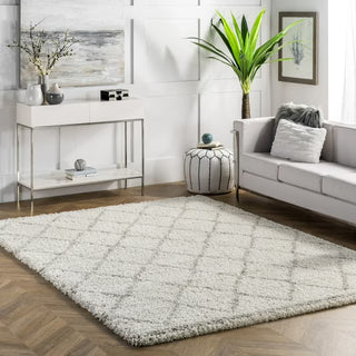 nuLOOM Edwin Trellis Shaggy Area Rug featured
