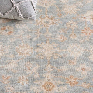 Safavieh Oushak OSH655M Light Blue / Beige Area Rug Close Up